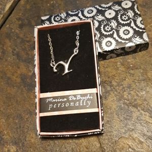 Letter  Y  initial necklace